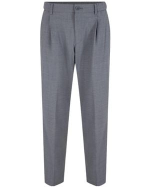 Herno Casual Pants With Belt Loops - Gray