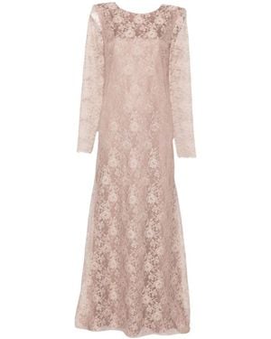 D.exterior Long Sleeve Dress - Pink