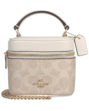 COACH Chain Shoulder Bag - Natural