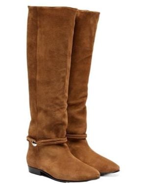 Isabel Marant Suede Knee-High Boots - Brown