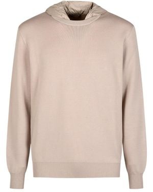 Herno Hooded Pullover - Natural