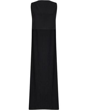 Jil Sander Strapless Maxi Dress - Black