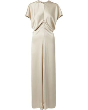 TOTEME Short Sleeve Dress - White