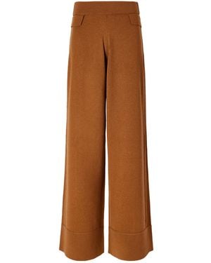 Allude Minimalist Long Trousers - Brown