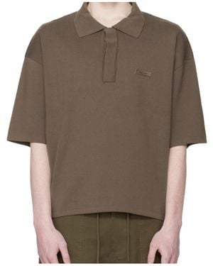 Entire studios Ss Club Oversized Polo Shirt - Brown