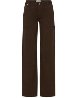 St. Agni Belt Loop Jeans - Brown