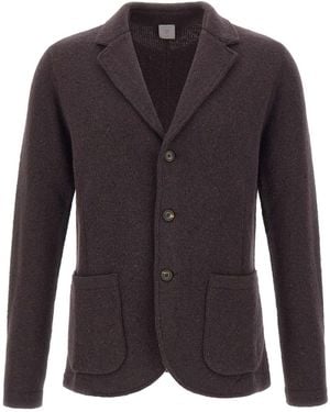 Eleventy Single-Breasted Suit Jacket - Blue