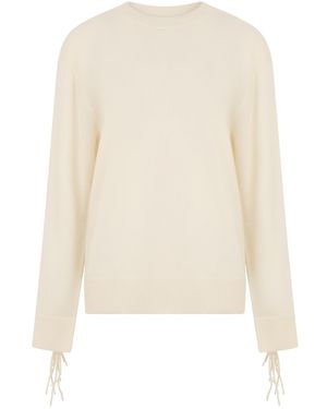 P.A.R.O.S.H. Long-Sleeved Sweater - White