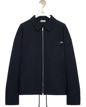Loewe Zip-Up Jacket - Blue