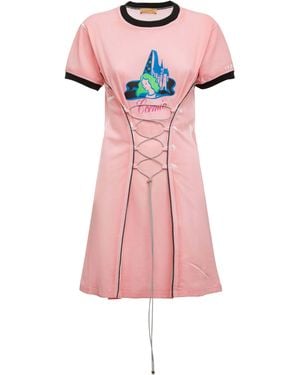 Cormio Josefine Crewneck Mini Dress - Pink