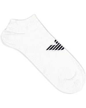 Emporio Armani Logo Knitted Socks - White