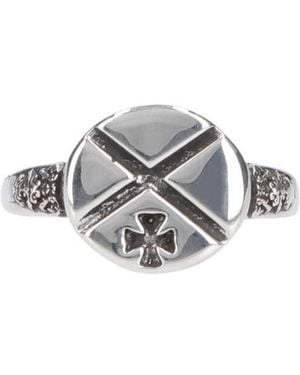Enfants Riches Deprimes Enfants Riches Déprimés Motif Engraved Ring - White