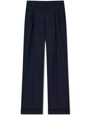 CASABLANCA Tailored Pleated Trousers - Blue
