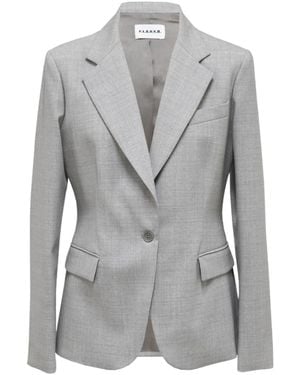 P.A.R.O.S.H. Single Breasted Tailored Blazer - Gray