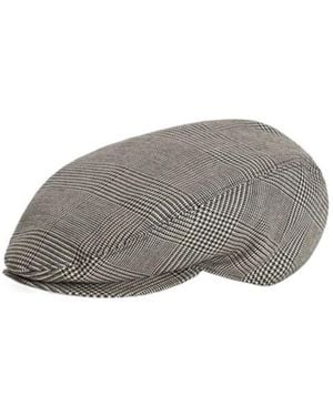 Dolce & Gabbana Houndstooth Flat Cap - Grey