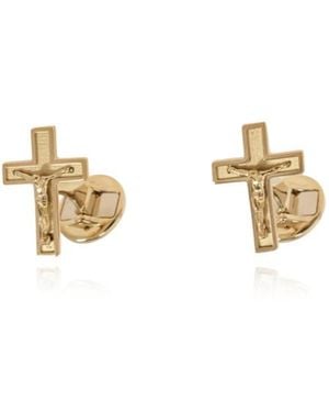 Dolce & Gabbana 18Kt Sicily Cross Cufflinks - Metallic