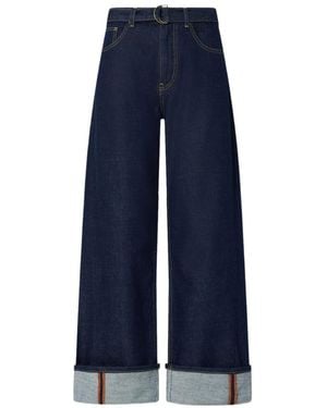 Liu Jo Flared Jeans With Turn-Ups - Blue