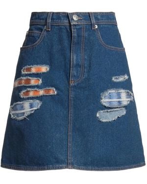 Marni Denim Flared Skirt - Blue