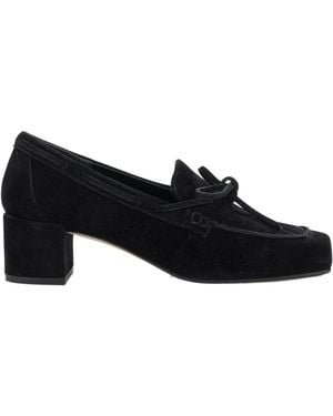 Aeyde Bow Court Shoes - Black