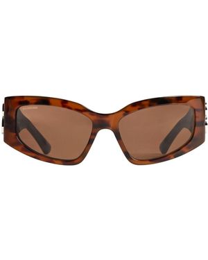 Balenciaga Eyewear Bossy Cat-Eye Sunglasses - Brown