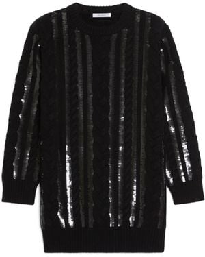 Max Mara Sequinned Knit Jumper - Black