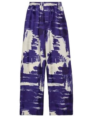 Balenciaga Paintbrush Pyjama Trousers - Blue