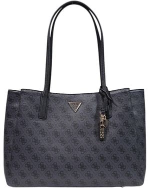 Guess Patterned Handbag - Black