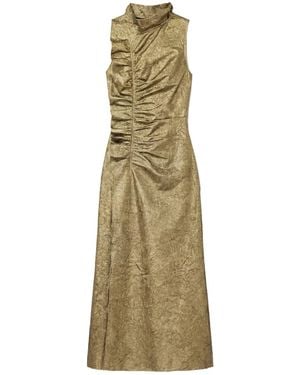 Ulla Johnson Sleeveless Pleated Midi Dress - Natural