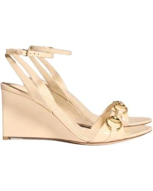 Gucci Donna Wedge Sandal - Natural
