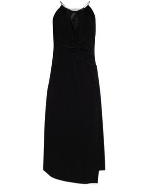 Givenchy Ruffle Halter-Neck Dress - Black