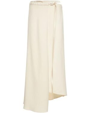 Aspesi Envers Asymmetrical Midi Skirt - White
