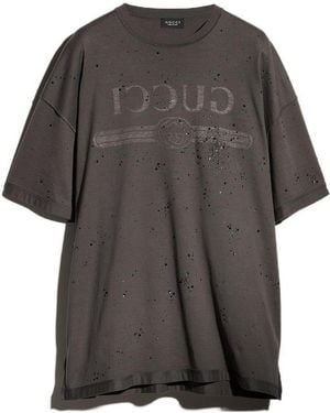 Gucci Printed T-Shirt - Gray
