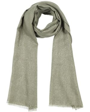 Brunello Cucinelli Solid Color Wool Scarf - Green