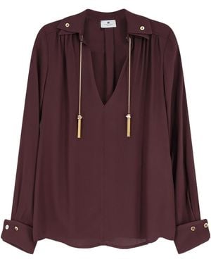Elisabetta Franchi Shirt Viscose - Purple