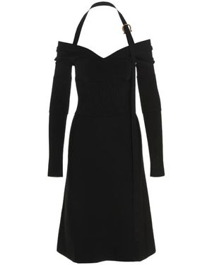 Ferragamo 'Gancini' Buckle Dress - Black