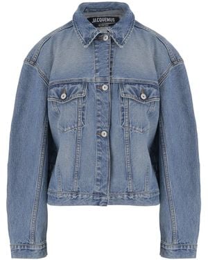 Jacquemus Denim Collared Button-Up Jacket - Blue