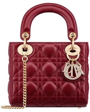 Dior Mini Lady Bag - Red