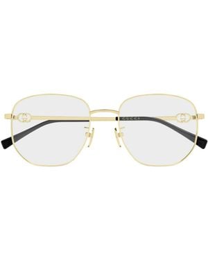 Gucci Eyewear Geometric Frame Glasses - White