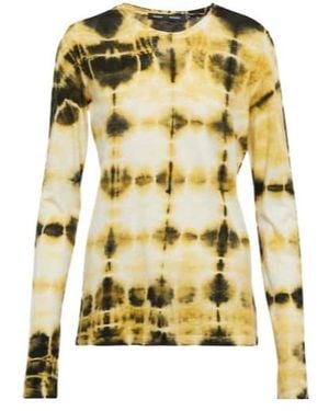 Proenza Schouler Tie-Dye Cotton Top - Yellow