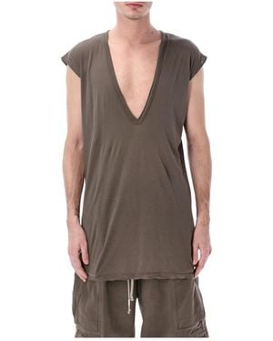 Rick Owens V-Neck Top - Brown