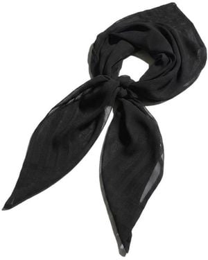 Gucci Lightweight Silk Jacquard Shawl - Black