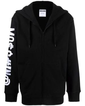 Moschino Hooded Casual Jacket - Black