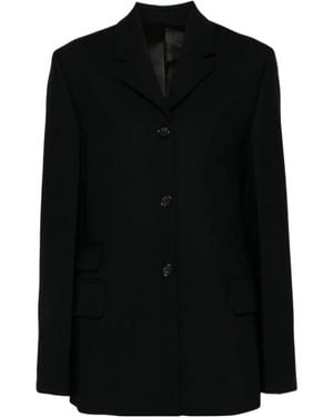 TOTEME Totême Collared Button-Up Jacket - Black