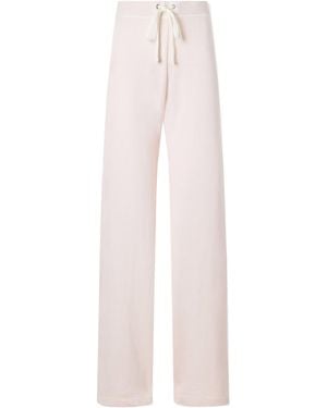 James Perse Cotton-Terry Wide-Leg Track Pants - White