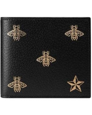 Gucci Bee Star Wallet - Black