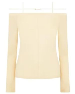 Jacquemus Off-Shoulder Tops - Natural
