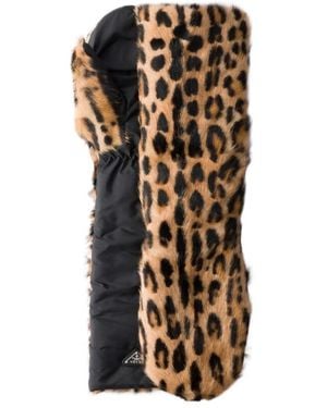 Prada Printed Leather Mittens - Multicolor