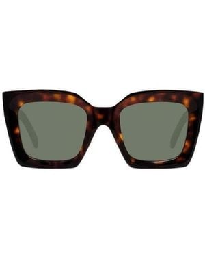 Celine Oversized Tortoiseshell Frame Sunglasses - Multicolor