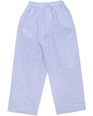 Baserange Striped Trousers - Blue