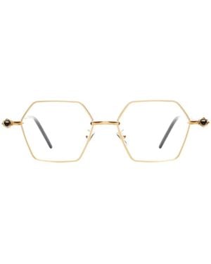 Kuboraum P70 Geometric-Frame Glasses - White